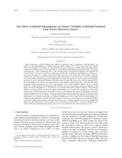 The Effects of Rainfall Inhomogeneity on Climate Variability of