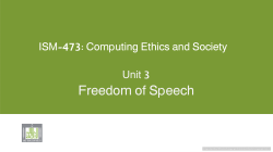 Freedom of Speech