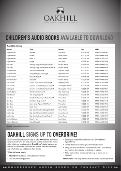 children`s audio books available to