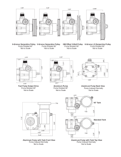 Fuel Pump Output Drive 6-Groove Serpentine Pulley Pump Rotated