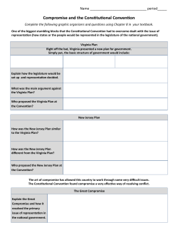 Compromise and the Constitutional Convention