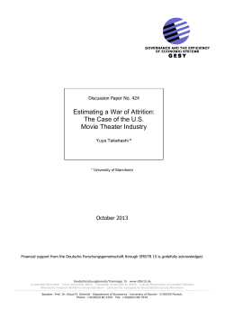Estimating a War of Attrition: The Case of the US Movie