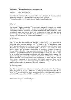 radioactive decay
