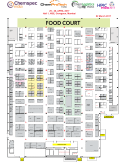HPIC India 2017 Floor Plan