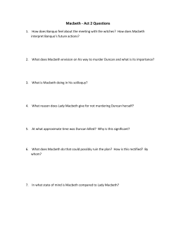 Macbeth - Act 2 Questions