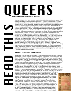 Queers - ACT UP new york