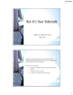 League of California Cities May 2014