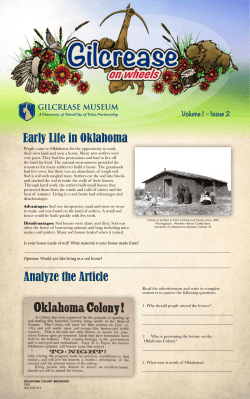 Early Life in Oklahoma