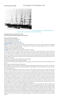 The Voyage of The Palmerston 1872