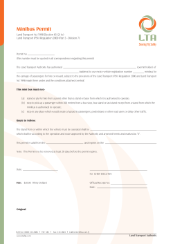 Minibus Permit
