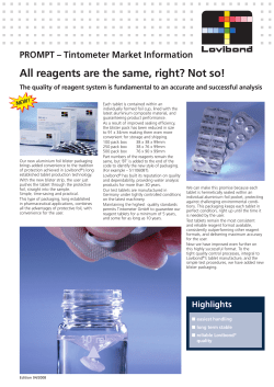 All reagents are the same, right? Not so!