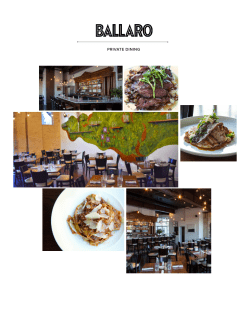 our private dining menu here