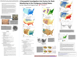 Geospatial Factors for Rock Weathering