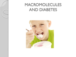 MACROMOLECULES AND DIABETES - avon