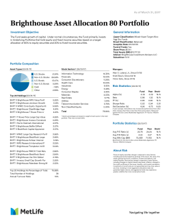 MSF MetLife Asset Allocation 80 Portfolio