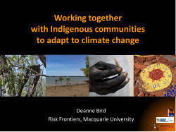 Working together with Indigenous communities to adapt to climate