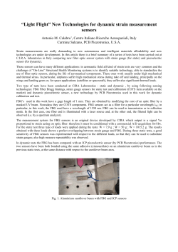 New Technologies for Dynamic Strain Measurement Sensors