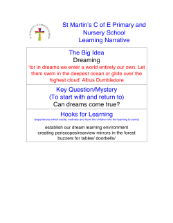 St Martin`s C of E Primary and Nursery School Learning Narrative