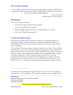 The four master schemes.