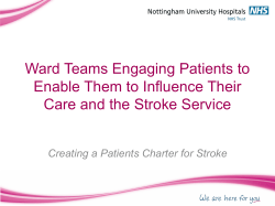 Ward Teams Engaging Patients to Enable Them to Influence Their