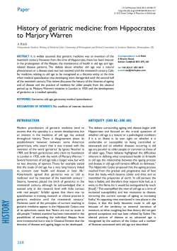 history - Royal College of Physicians of Edinburgh