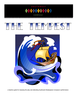 The Tempest - Southwest Shakespeare Company