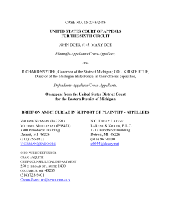 Doe v. Snyder - National Association for Public Defense