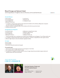 Blood Orange and Spinach Salad