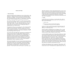 Knowing About Things