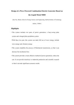 Design of a Wave Powered Combination Electric Generator Based