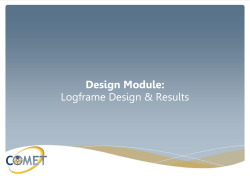 COMET Module A Manual - WFP Remote Access Secure Services