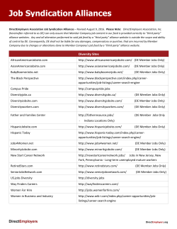 List of places you job advertisement will appear due to membership