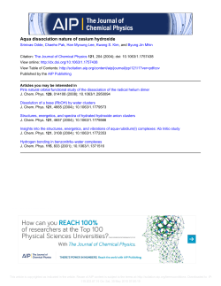Aqua dissociation nature of cesium hydroxide