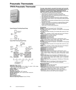 Pneumatic Thermostats - Honeywell