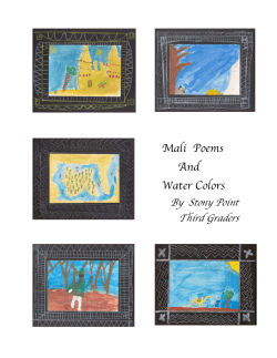 Mali Poems And Water Colors