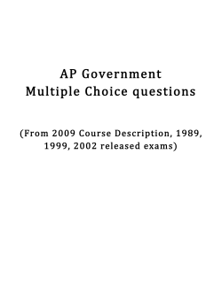 AP Govt. Multiple Choice question bank
