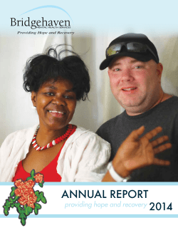 annual report - Bridgehaven Mental Health Services