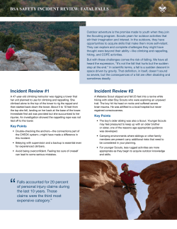 Fatal falls - Boy Scouts of America