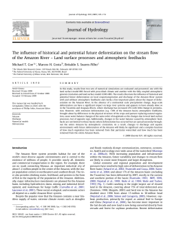 The influence of historical and potential future deforestation on the