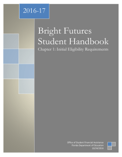 Bright Futures Student Handbook