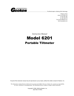 Manual - Geokon