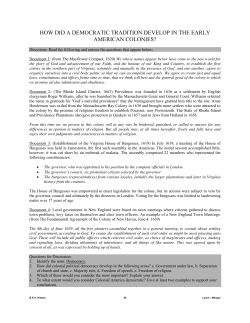 how did a democratic tradition develop in the early