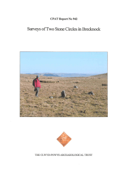 Surveys of Two Stone Circles in Brecknock
