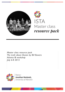 Master class resource pack The truth about illusion by Bill