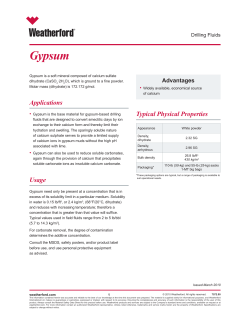 Gypsum - Weatherford International