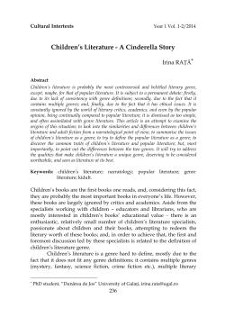 Children`s Literature - A Cinderella Story