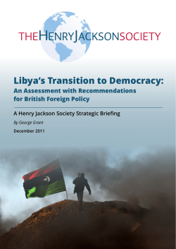 Libya`s Transition to Democracy