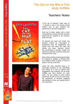 The Cat on the Mat is Flat Andy Griffiths Teachers