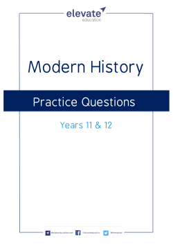 Modern History - Elevate Education