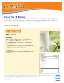 Ensure Top 10 Recipes